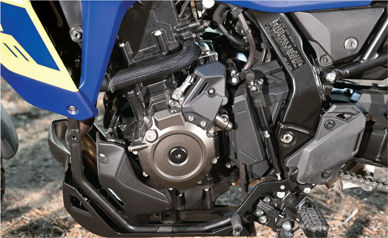 the 800des motor is a parallel twin